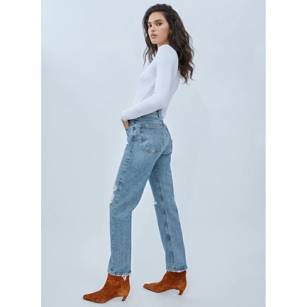 NWT AGOLDE Sz 26 90s PINCH WAIST JEANS IN BACKDROP - Picture 4 of 8